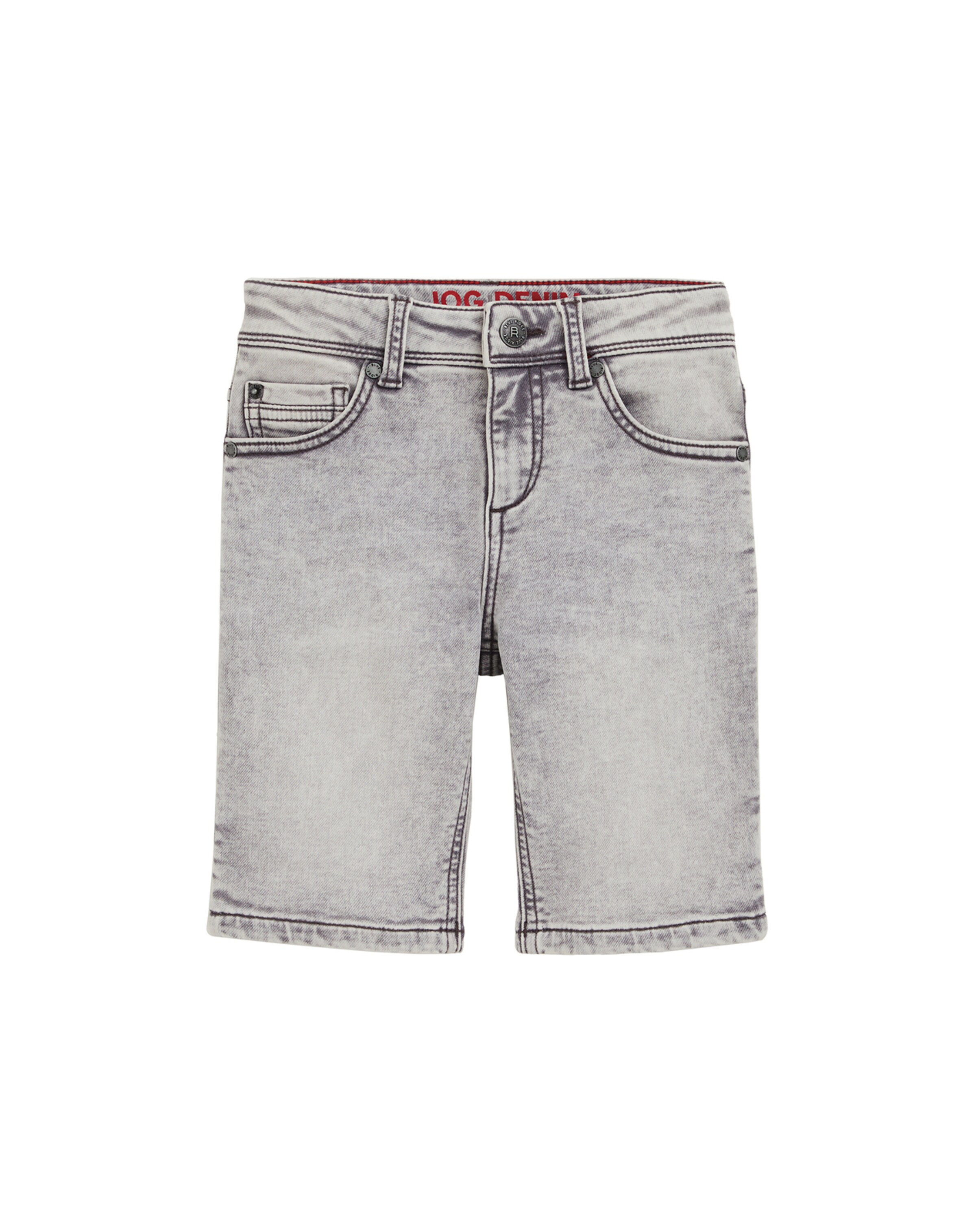 WE Fashion - Slimfit Calças de ganga em cinzento: frente