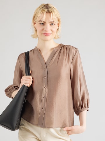 MSCH COPENHAGEN Блузка 'Ramona Rikkelia' в Коричневый: спереди