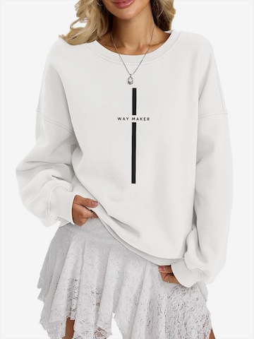 GORHEY Sweatshirt in White: front