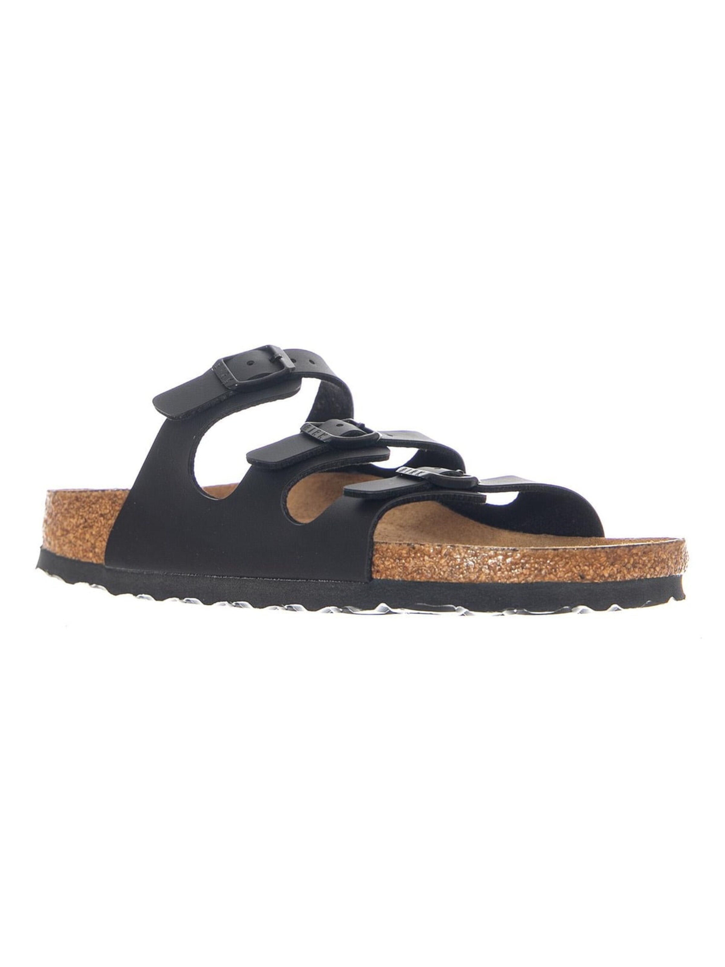 BIRKENSTOCK Klapki 'Florida SFB Birko Flor Narrow Fit Black' w kolorze czarny
