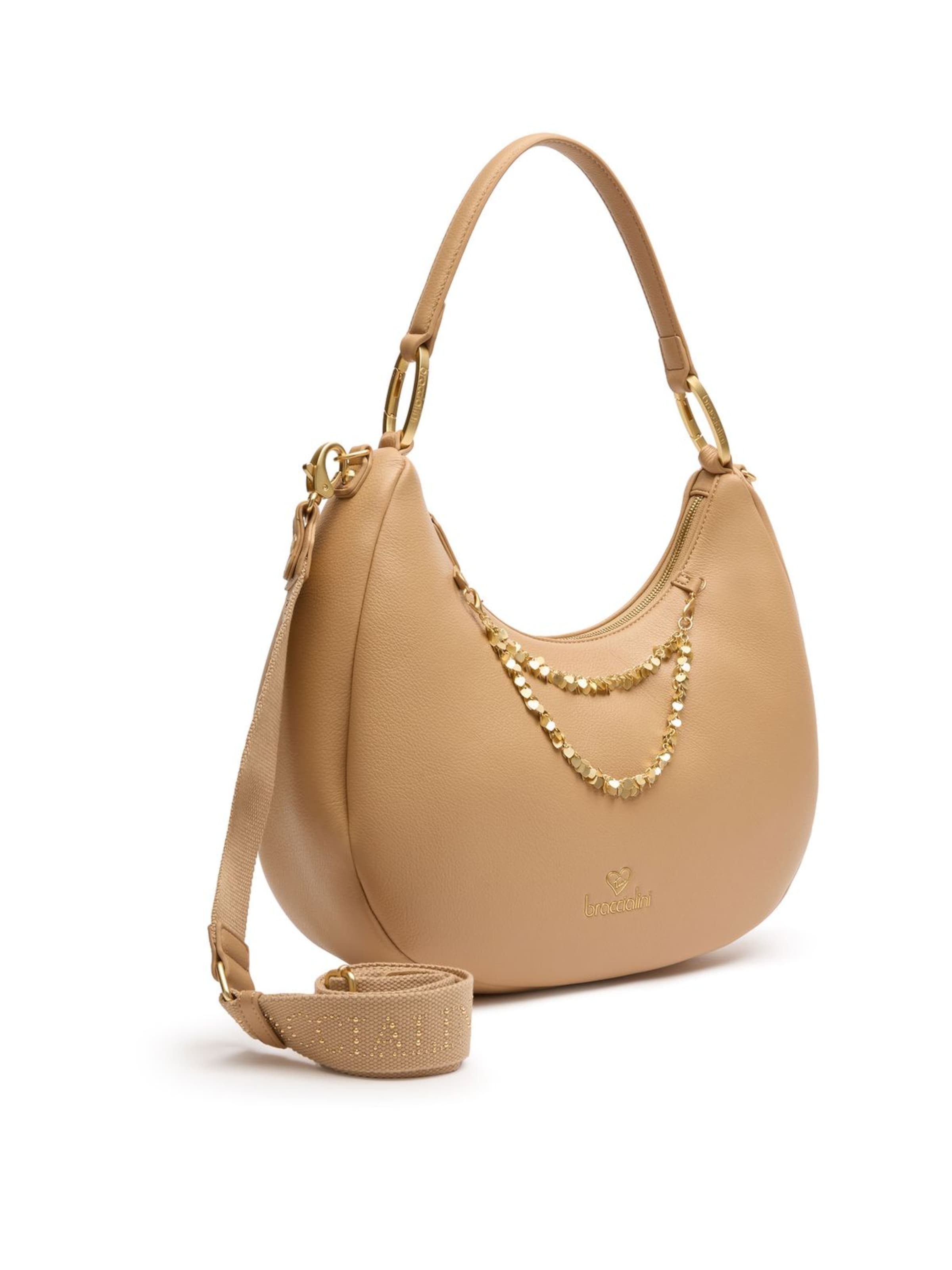 Borsa a spalla 'Amy' di Braccialini in beige