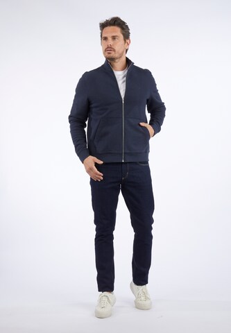 HECHTER PARIS Zip-Up Hoodie in Blue