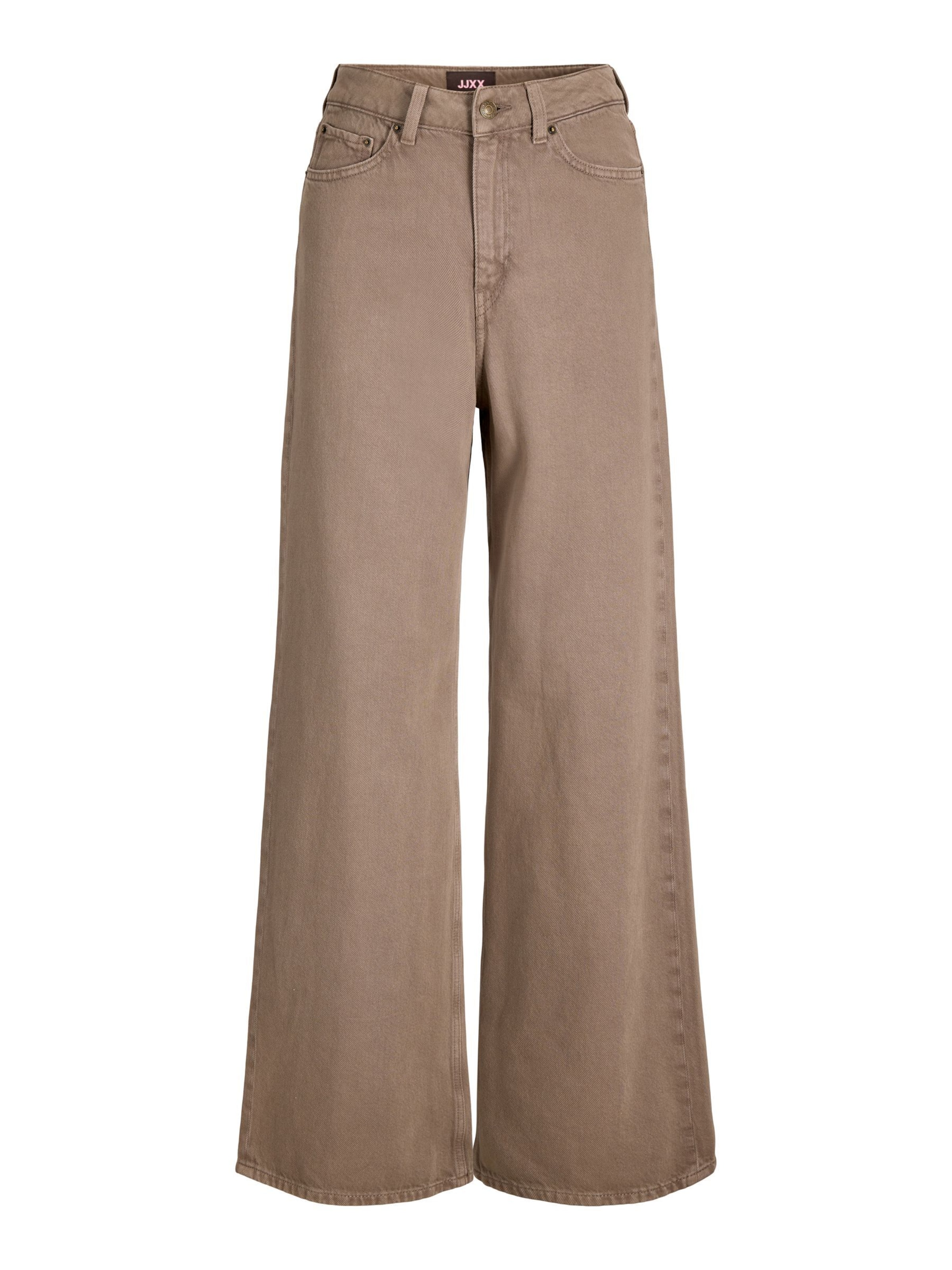 JJXX Wide Leg Jeans 'JXTOKYO' in Braun: Vorderseite