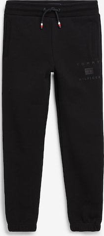 TOMMY HILFIGER Tapered Pants in Black: front