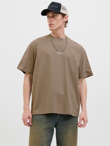 JACK & JONES T-Shirt in Braun