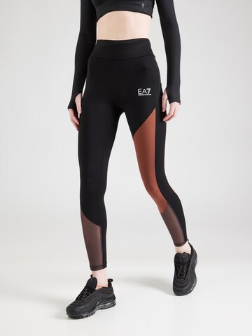 EA7 Emporio Armani Skinny Urheiluhousut värissä ruskea: etupuoli