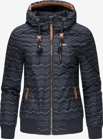 Ragwear Winter jacket 'Druna' in Blue: front