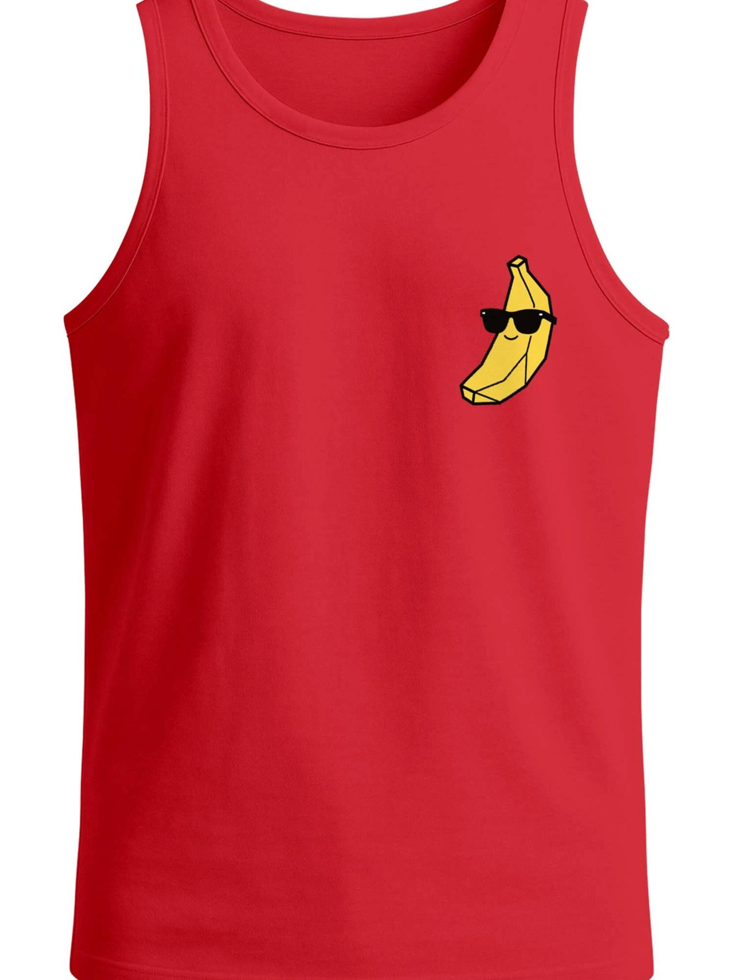 Neverless Shirt 'Cool Banana' in Red