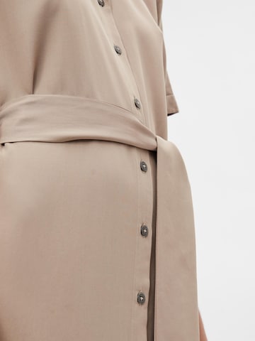 OBJECT - Vestido camisero 'Isabella' en marrón