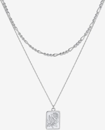ELLI PREMIUM Halskette 'Figaro' in Silber