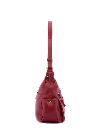Borsa a spalla 'Borsa a Spalla Donna Ecopelle - Zip e Tasche Multiple' di B. Cavalli in rosso