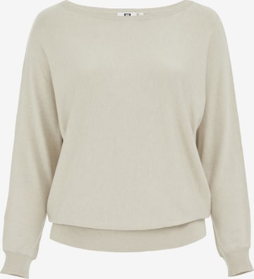 smėlio WE Fashion Megztinis 'Curve': priekis