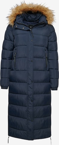 Manteau d’hiver Superdry en bleu : devant