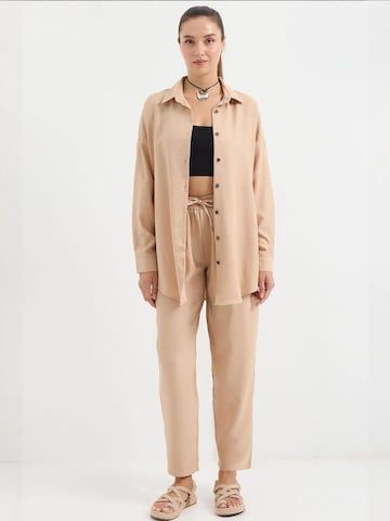 Bigdart - Calças de fato em bege: frente