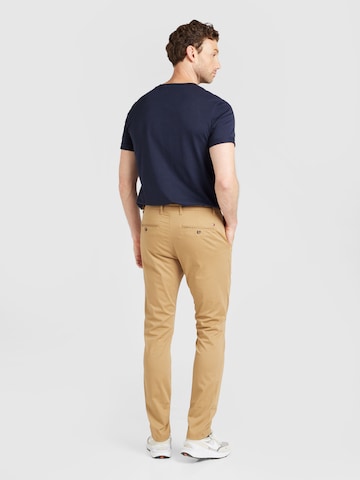 TOMMY HILFIGER Slim fit Chino trousers 'BLEECKER' in Brown