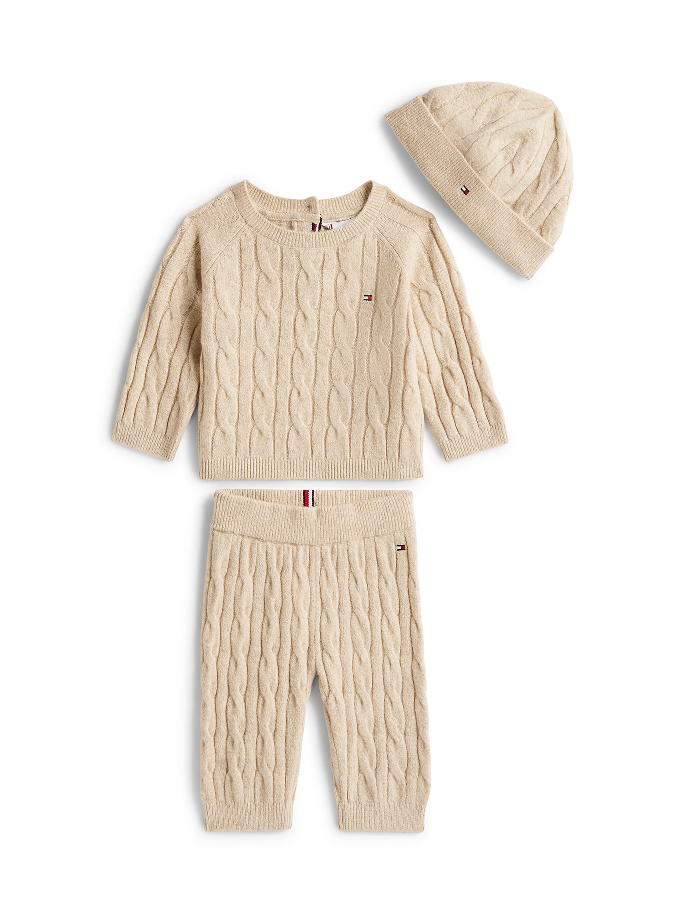 Set TOMMY HILFIGER en beige : devant