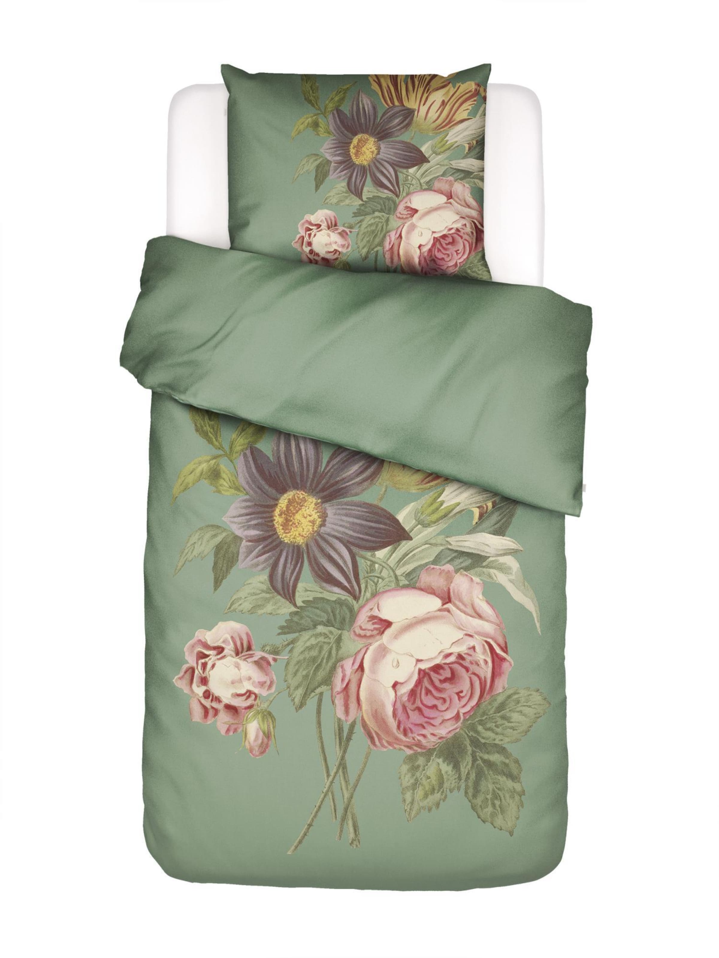 ESSENZA Duvet Cover 'Madia' in Green: front