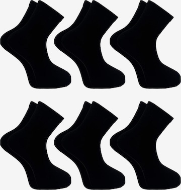 El Sueno Socks 'Quarter Sportsocken' in Black: front
