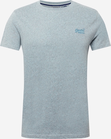 T-Shirt Superdry en bleu : devant