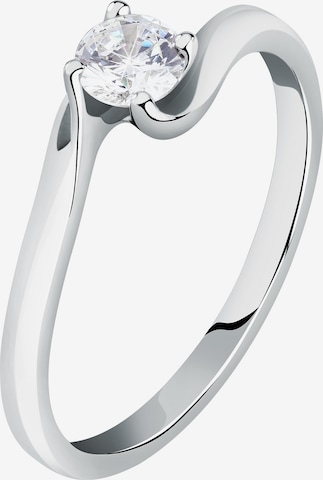 Live Diamond Ring in Silver: front
