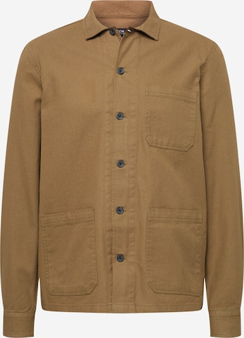 BURTON MENSWEAR LONDON - Ajuste regular Chaqueta de entretiempo en beige: frente