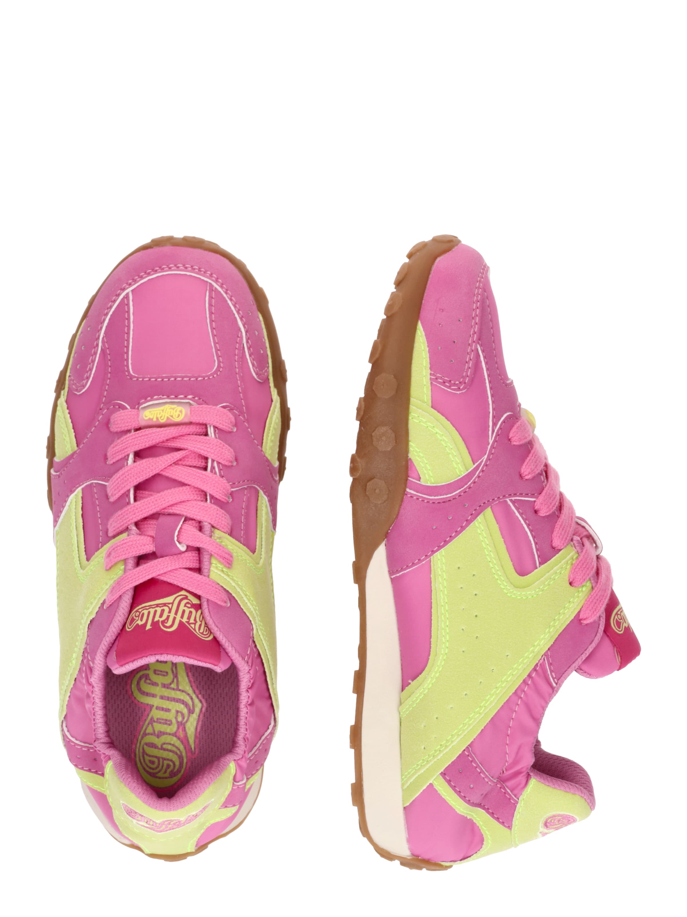 BUFFALO Низкие кроссовки в Ярко-розовый