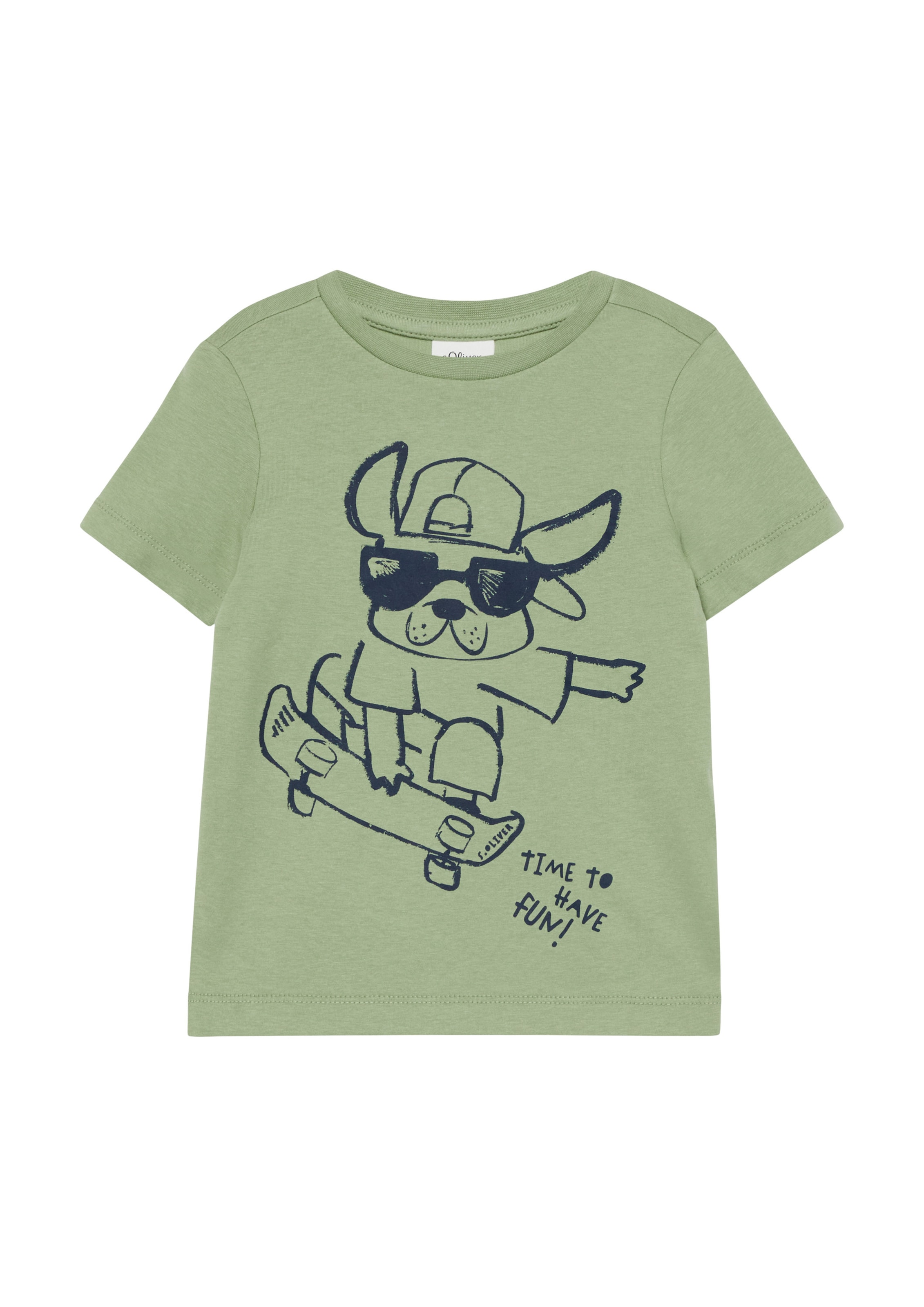 s.Oliver Shirt in Groen: voorkant