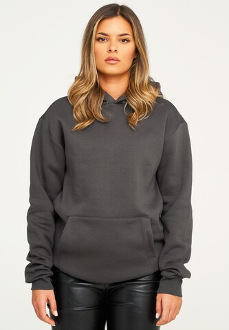 behype Sweatshirt 'COMFY' in Grey: front