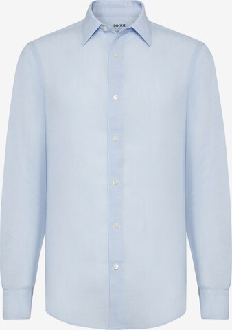 Boggi Milano Button Up Shirt in Blue: front