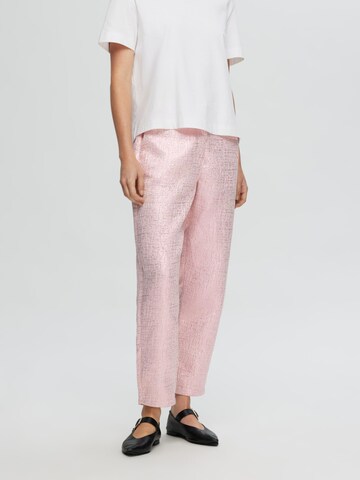 SELECTED Regular Broek in Roze: voorkant