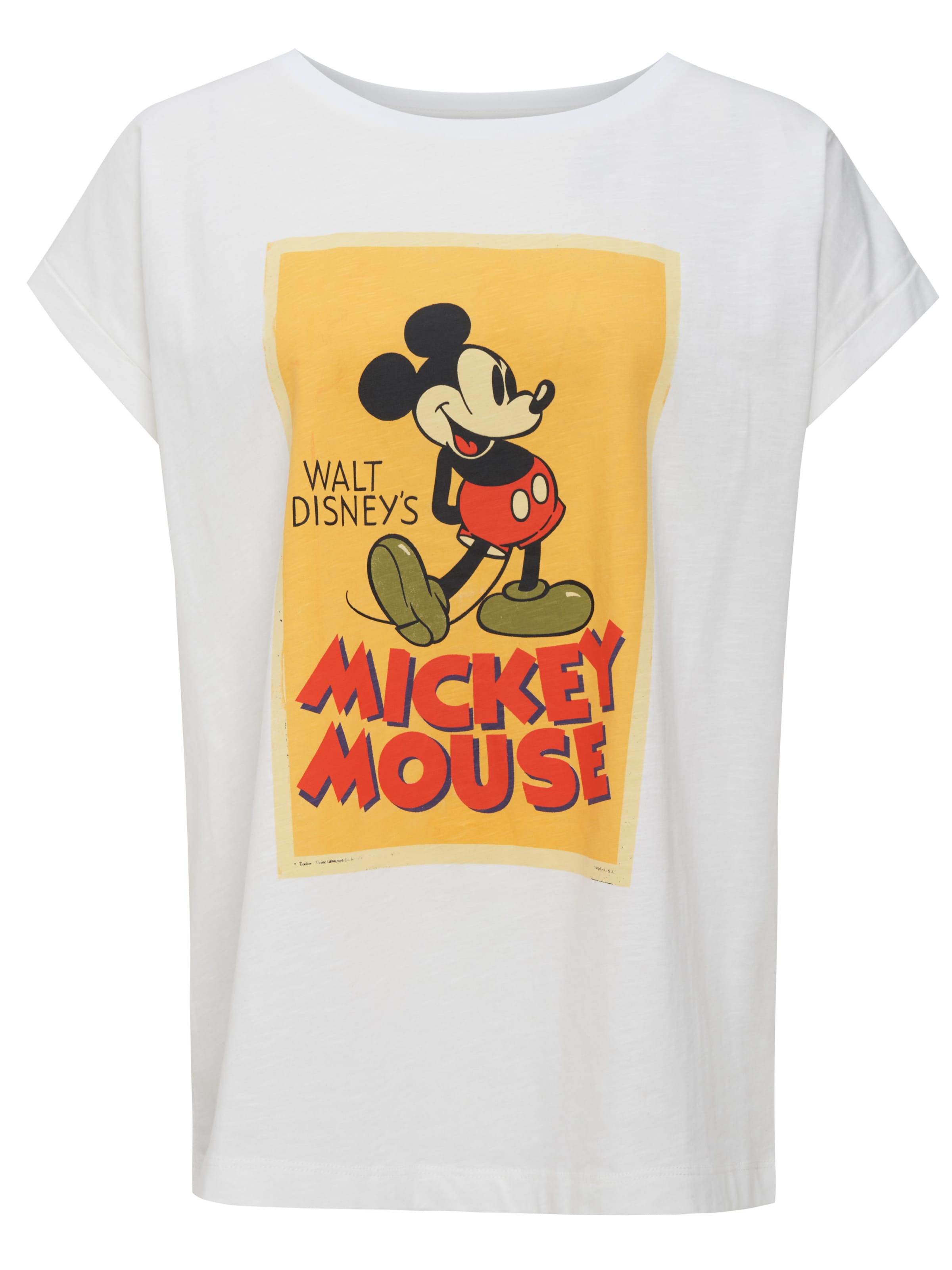 Recovered T-Shirt 'Mickey Mouse' in ecru, Produktansicht