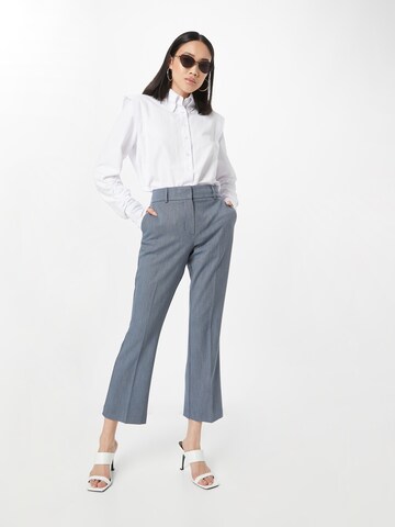 FIVEUNITS Boot cut Trousers with creases 'Clara' in Blue