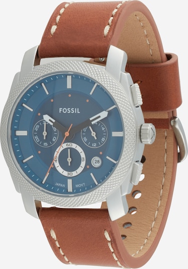 FOSSIL Analoog horloge in de kleur Cognac / Zilver, Productweergave