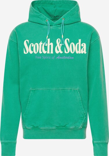 SCOTCH & SODA Sweatshirt in creme / taubenblau / grün, Produktansicht