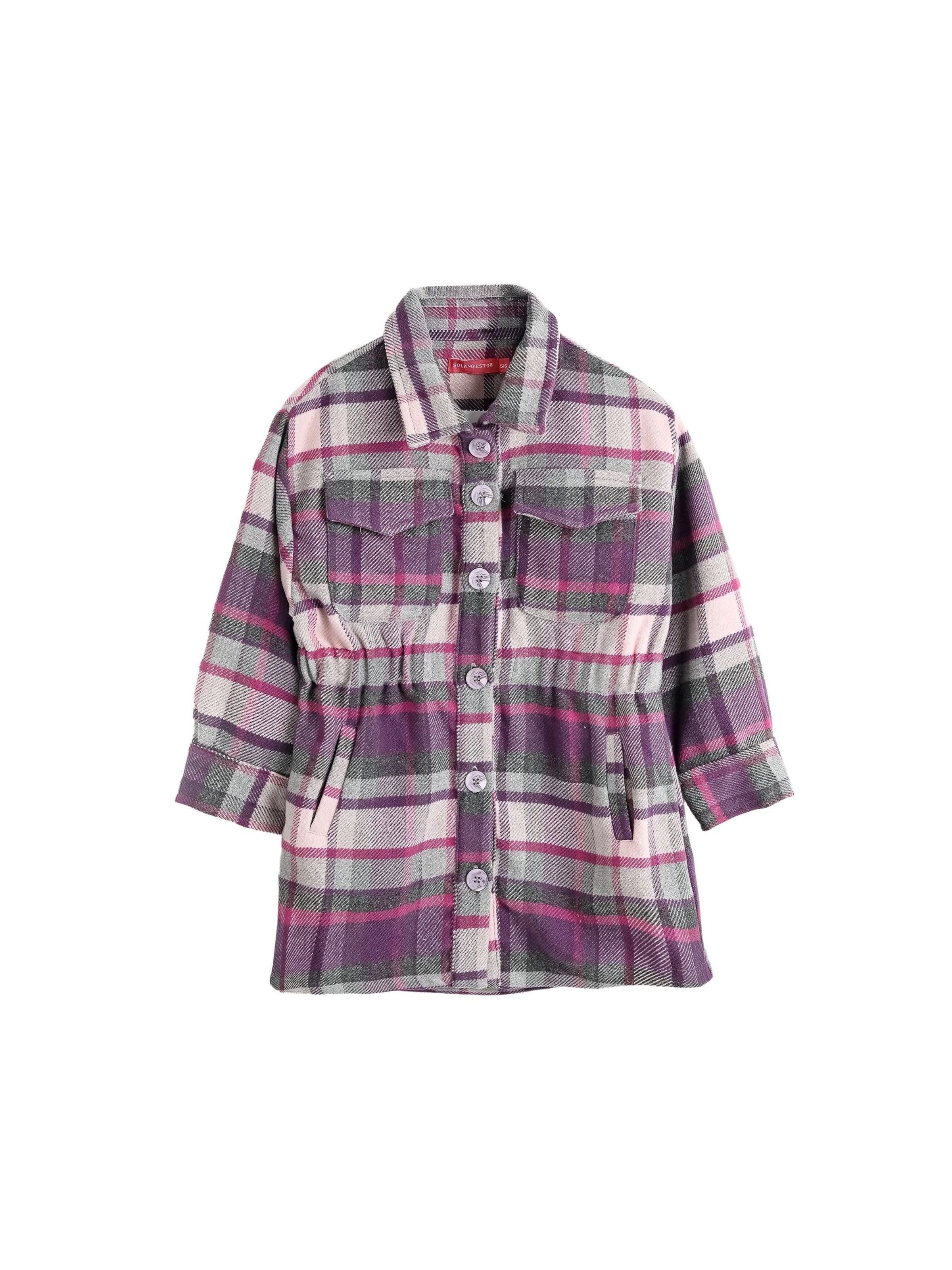 Robe Solang en violet : devant