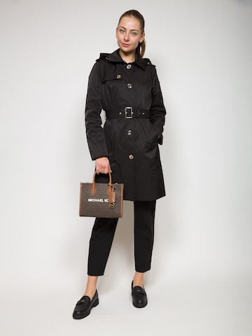 Michael Kors Schoudertas 'Mirella Small Shopper Top-Zip Crossbody Bag' in Bruin