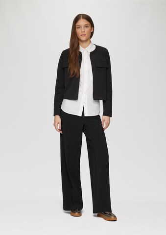 s.Oliver Wide Leg Hose in Schwarz