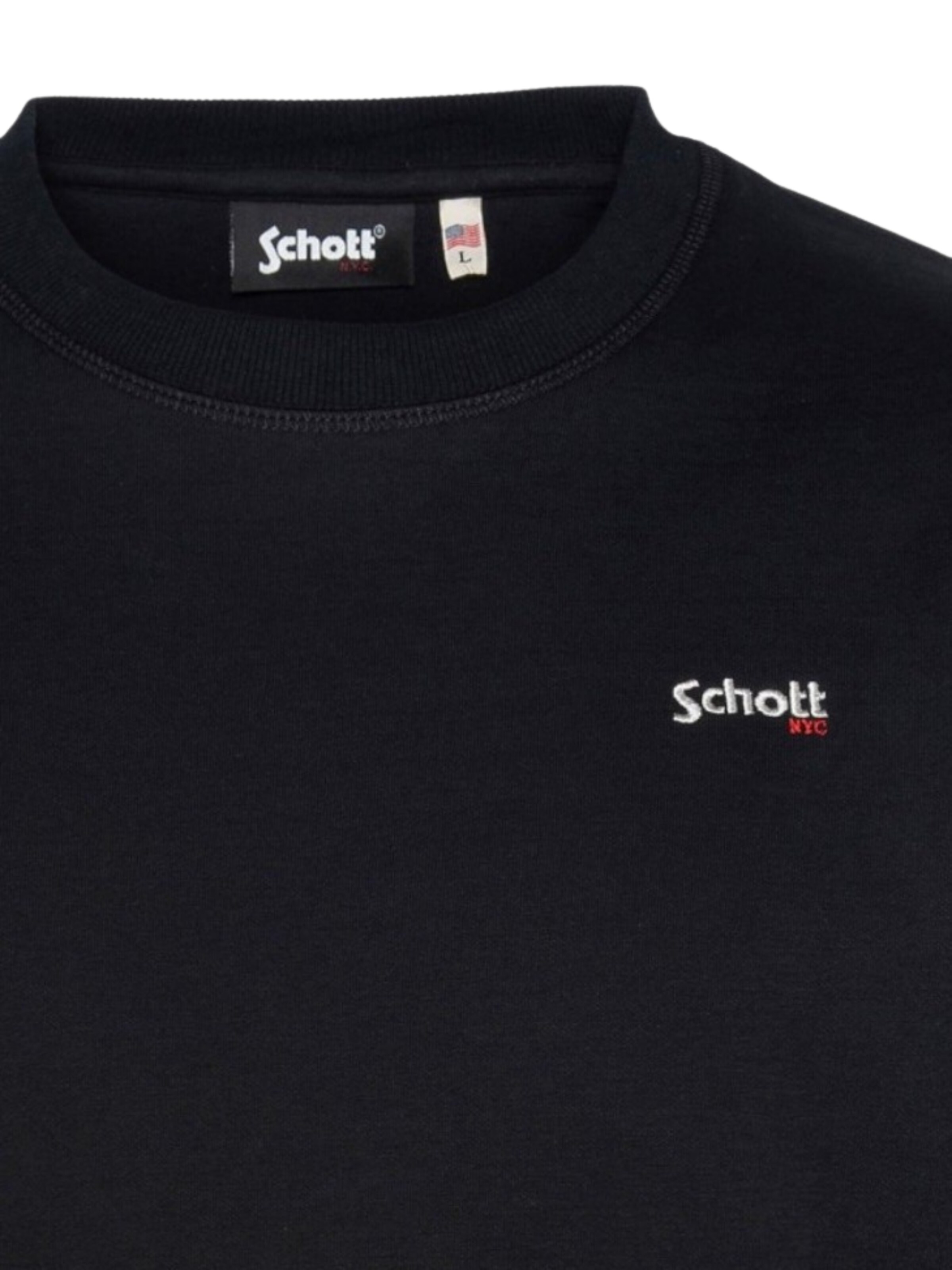 Schott NYC Sweatshirt 'Casual 1' i sort