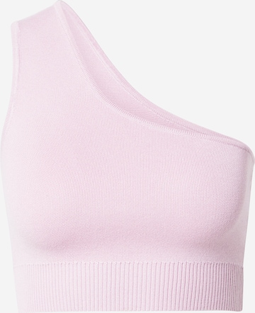 Cotton On - Top de malha em rosa: frente