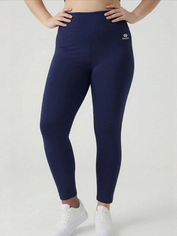 Tommy Life Skinny Legginsy w kolorze niebieski