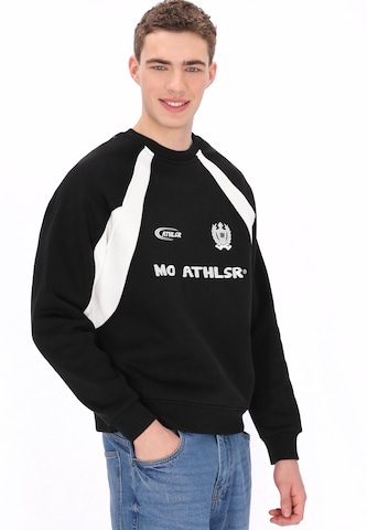 Mo ATHLSR - Sudadera 'ATHLSR' en negro: frente