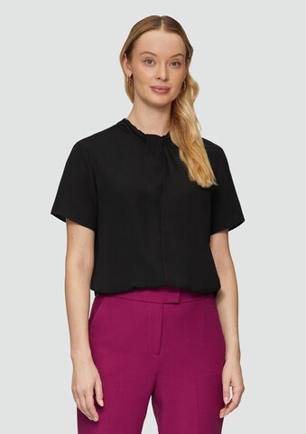 s.Oliver BLACK LABEL Bluse in Schwarz: Vorderseite