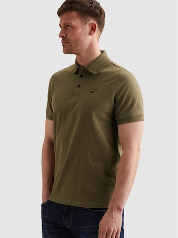 PME Legend Paita 'Polo shirt in jersey with allover jacquard pattern' värissä vihreä