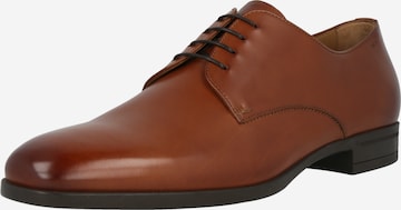 BOSS Black Lace-Up Shoes 'Kensington' in Brown: front