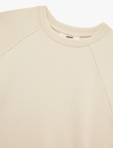 Koton Sweatshirt 'Scuba' in Beige