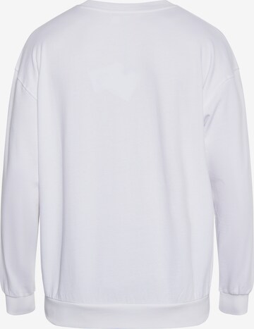 Sweat-shirt MO en blanc