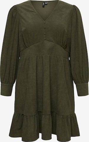 Vero Moda Curve Sukienka 'CELLY ' w kolorze zielony: przód