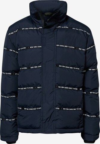 Petrol Industries Winter Jacket in Blue: front