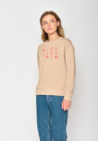 Felpa 'Bike ' di GREENBOMB in beige