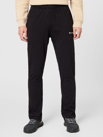Champion Authentic Athletic Apparel Ozke Športne hlače | črna barva: sprednja stran
